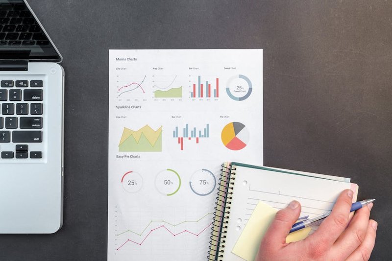 Small business owner analyzing SEM strategies on a laptop in Singapore