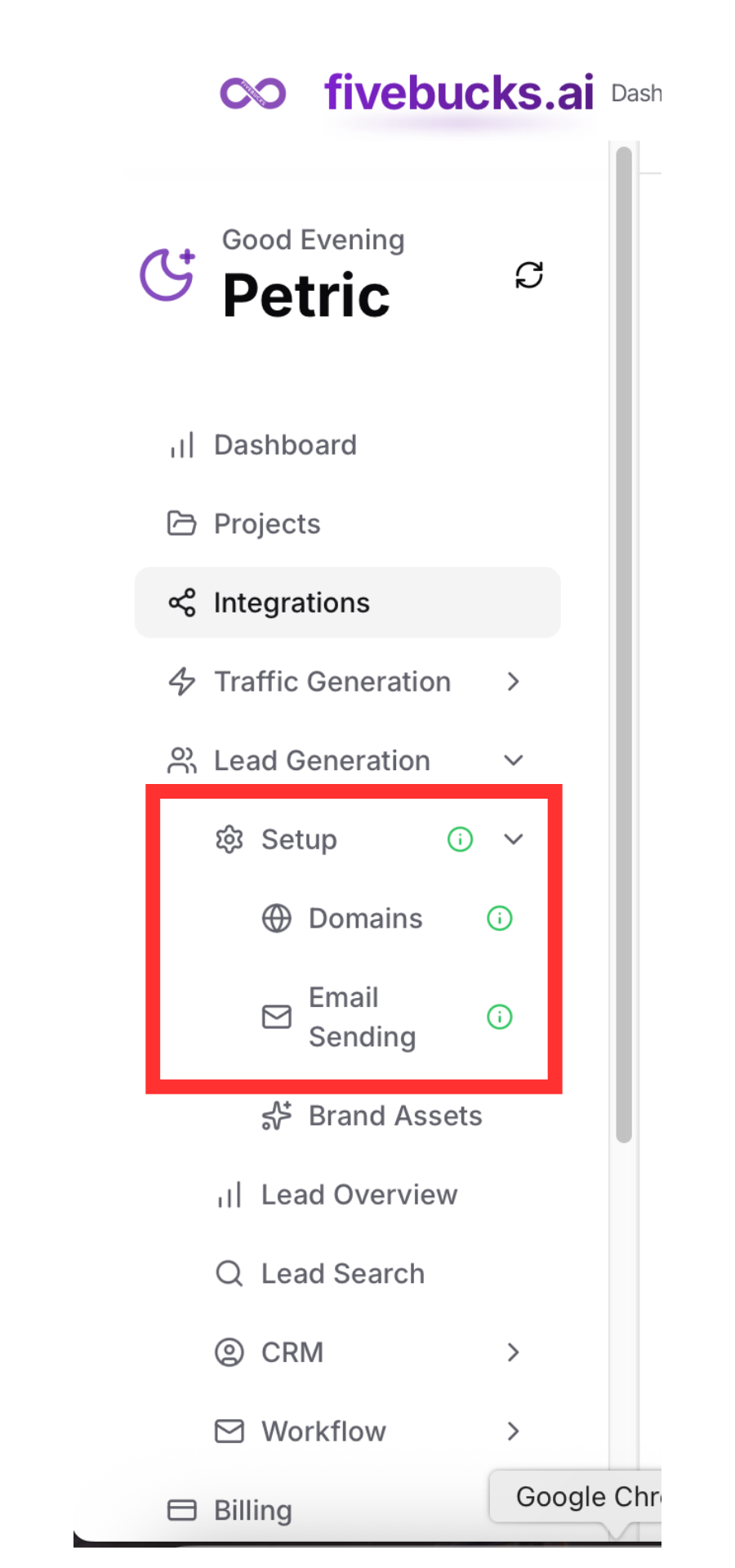 Documentation screenshot