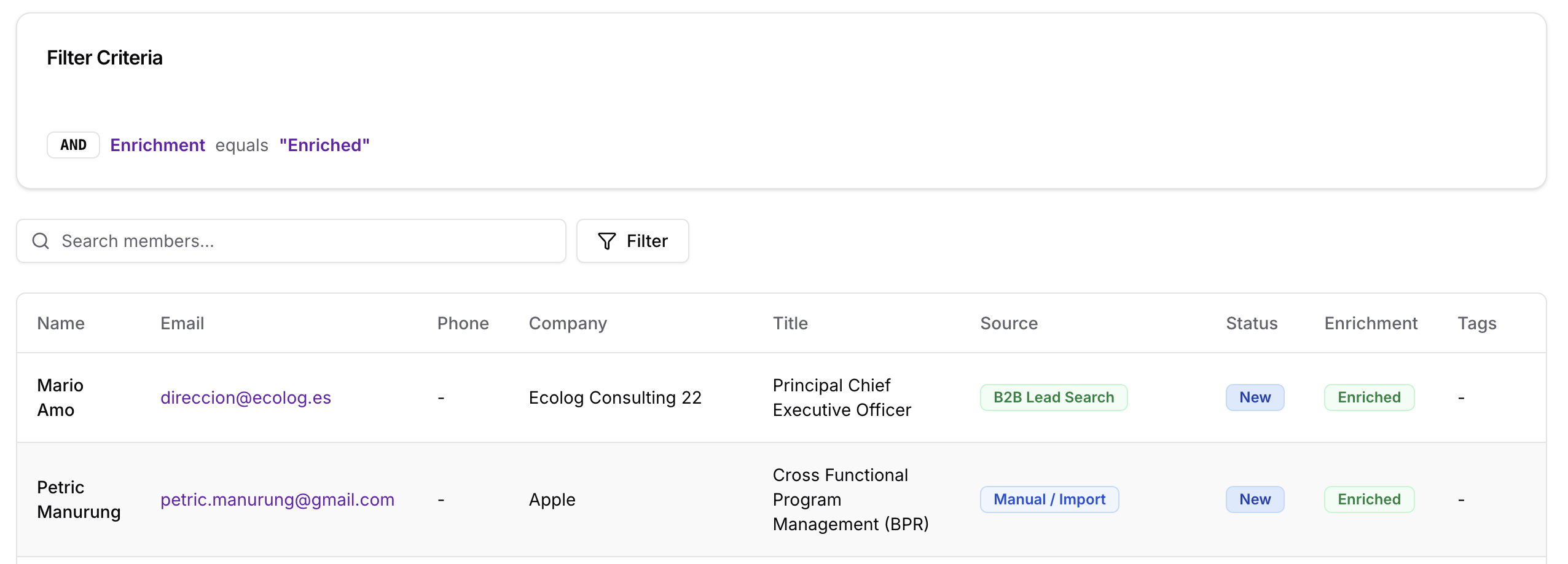 Documentation screenshot