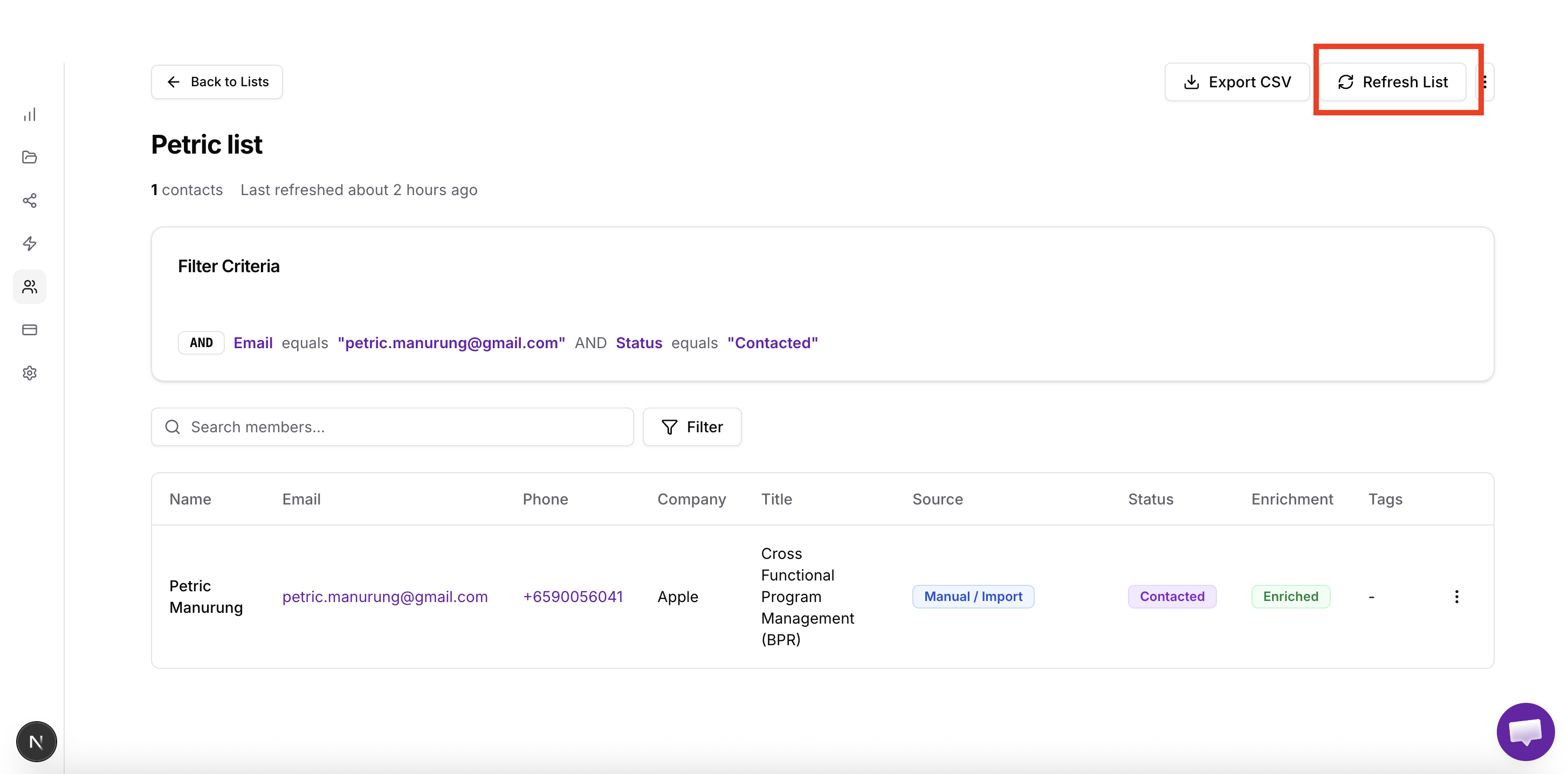 Documentation screenshot